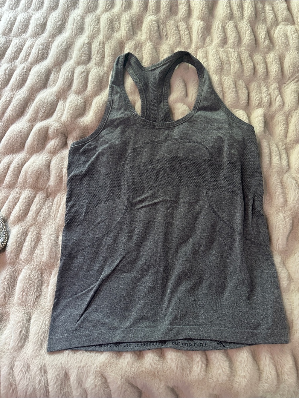 Women's Lululemon Swiftly Gray Racerback Workout Tank Top 10